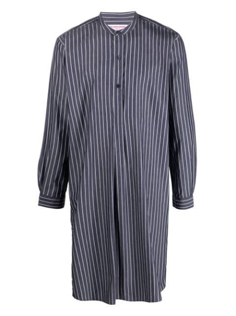 striped cotton nightgown by ORLEBAR BROWN
