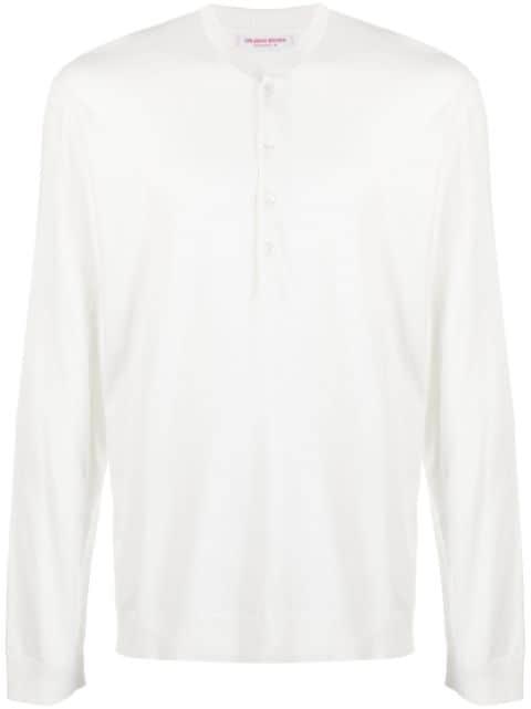 v-neck cotton jumper by ORLEBAR BROWN