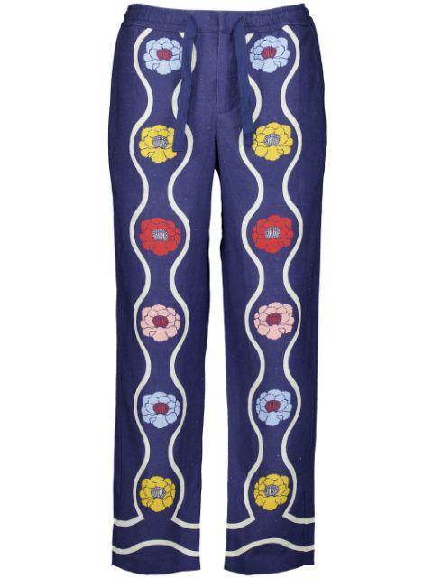 x La Double J Alex Whitsun-print relaxed-fit linen trousers by ORLEBAR BROWN x La Double J Alex Whitsun-print relaxed-fit linen trousers by ORLEBAR BROWN