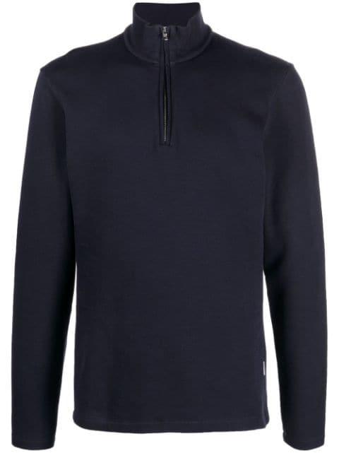 zip-front funnel neck sweater by ORLEBAR BROWN