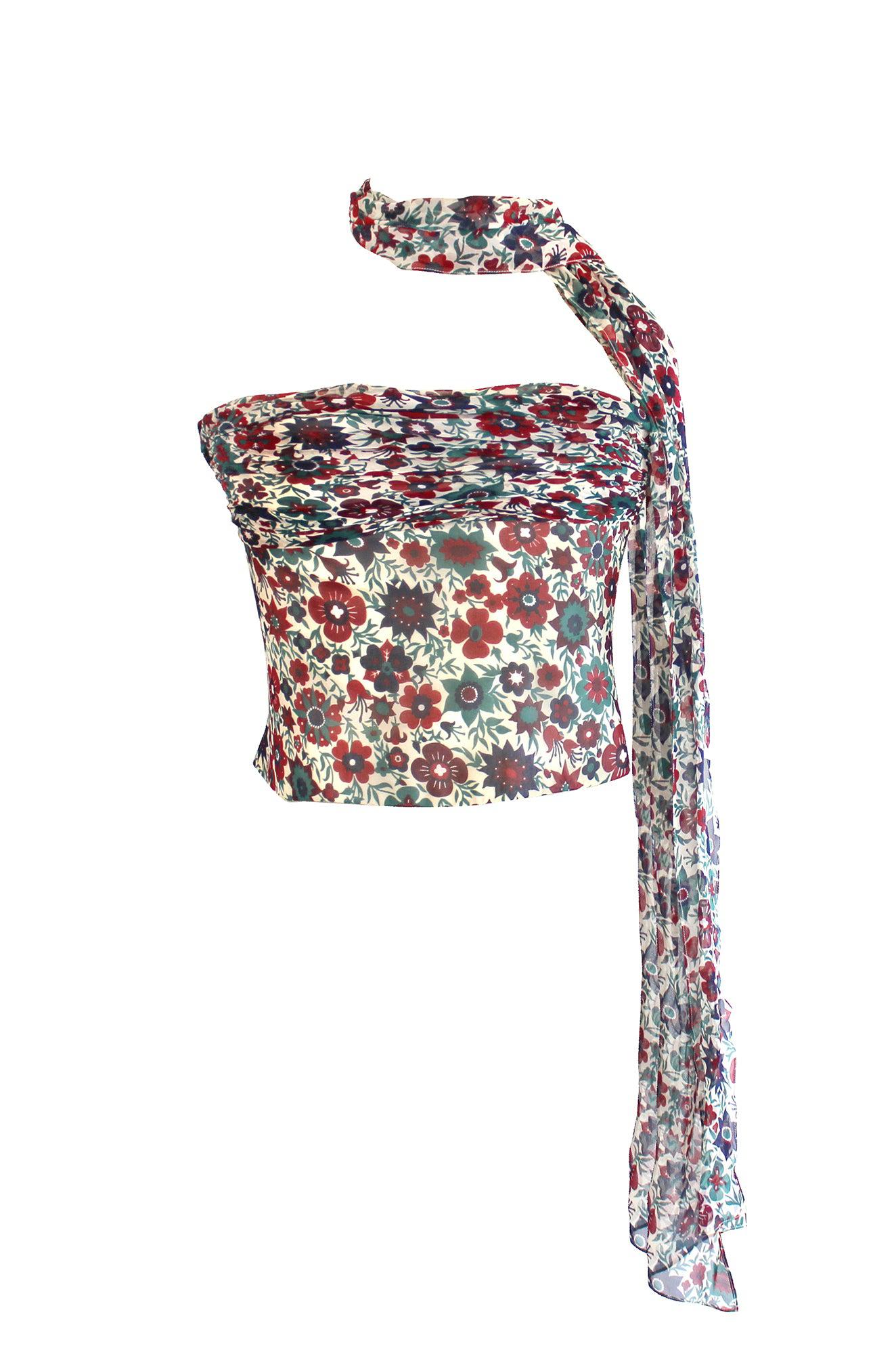 Chiffon Bustier Vintage Floral by ORSEUND IRIS