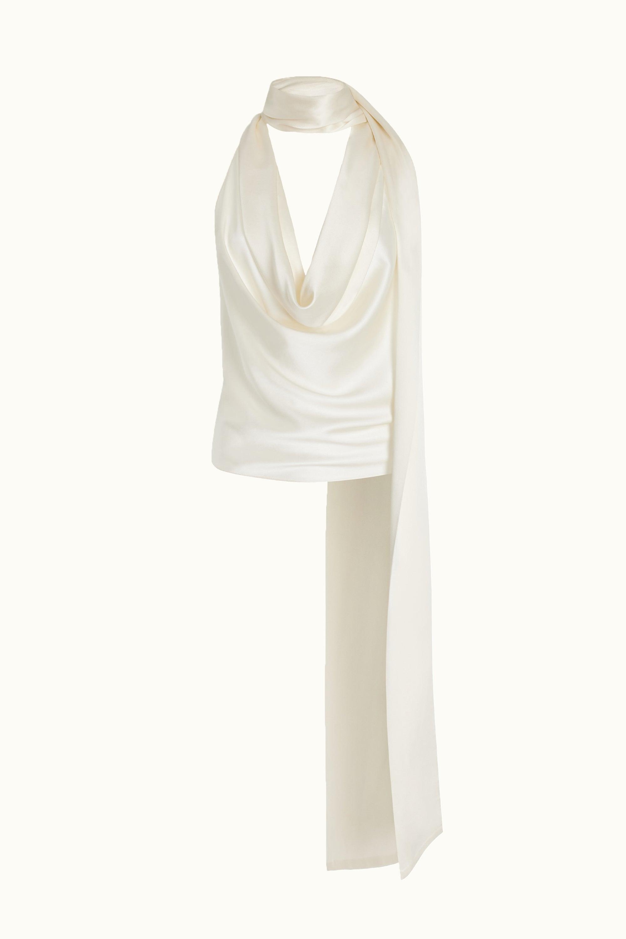 Cowl Neck Halter Top by ORSEUND IRIS