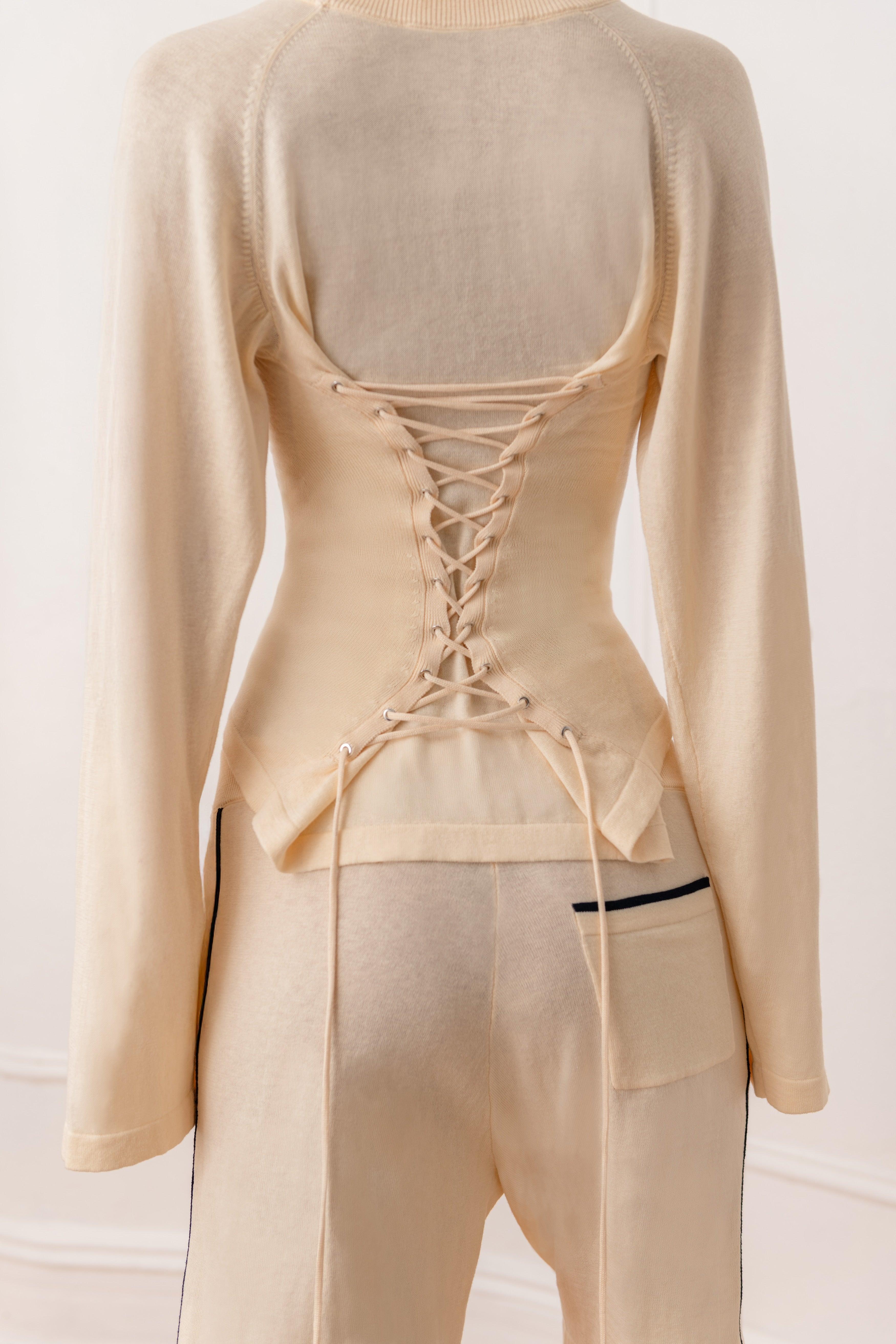 Off-Season Knitted Raglan Shirt by ORSEUND IRIS
