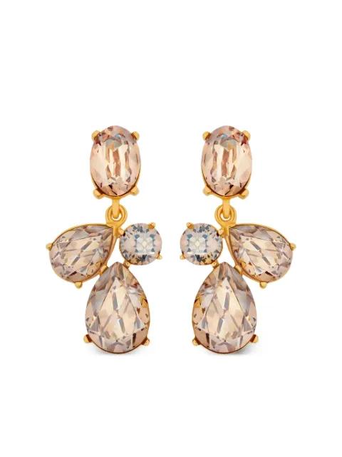 Candy Drop crystal-embellished earrings by OSCAR DE LA RENTA