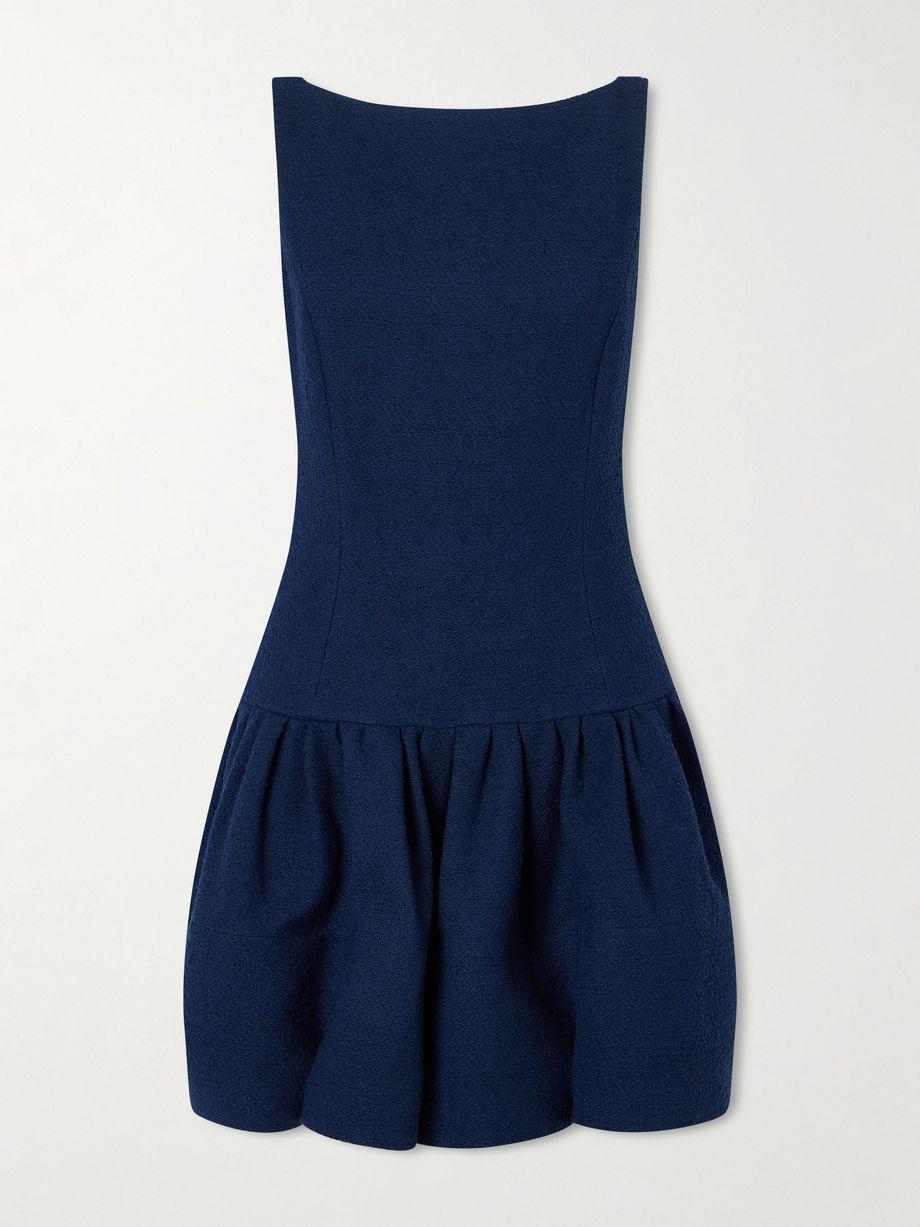 Cotton-blend tweed mini dress by OSCAR DE LA RENTA