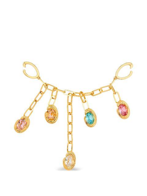 Crystal O bag charm by OSCAR DE LA RENTA