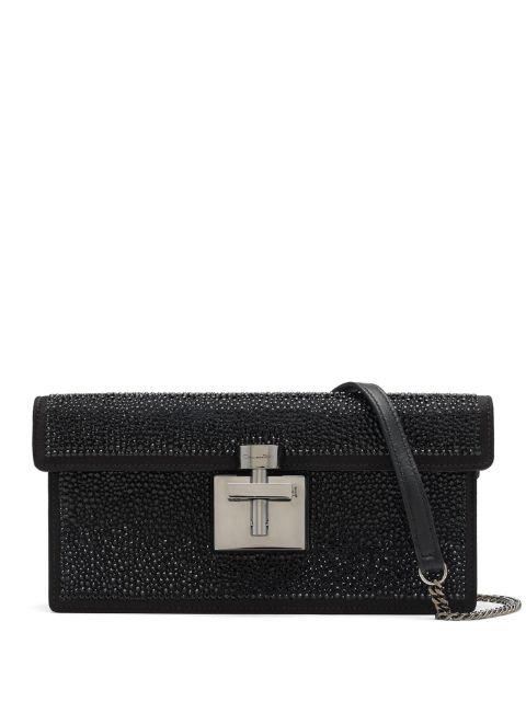 Crystal Pavé Alibi clutch by OSCAR DE LA RENTA