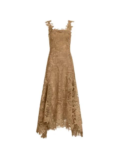 Dominican Landscape guipure dress by OSCAR DE LA RENTA