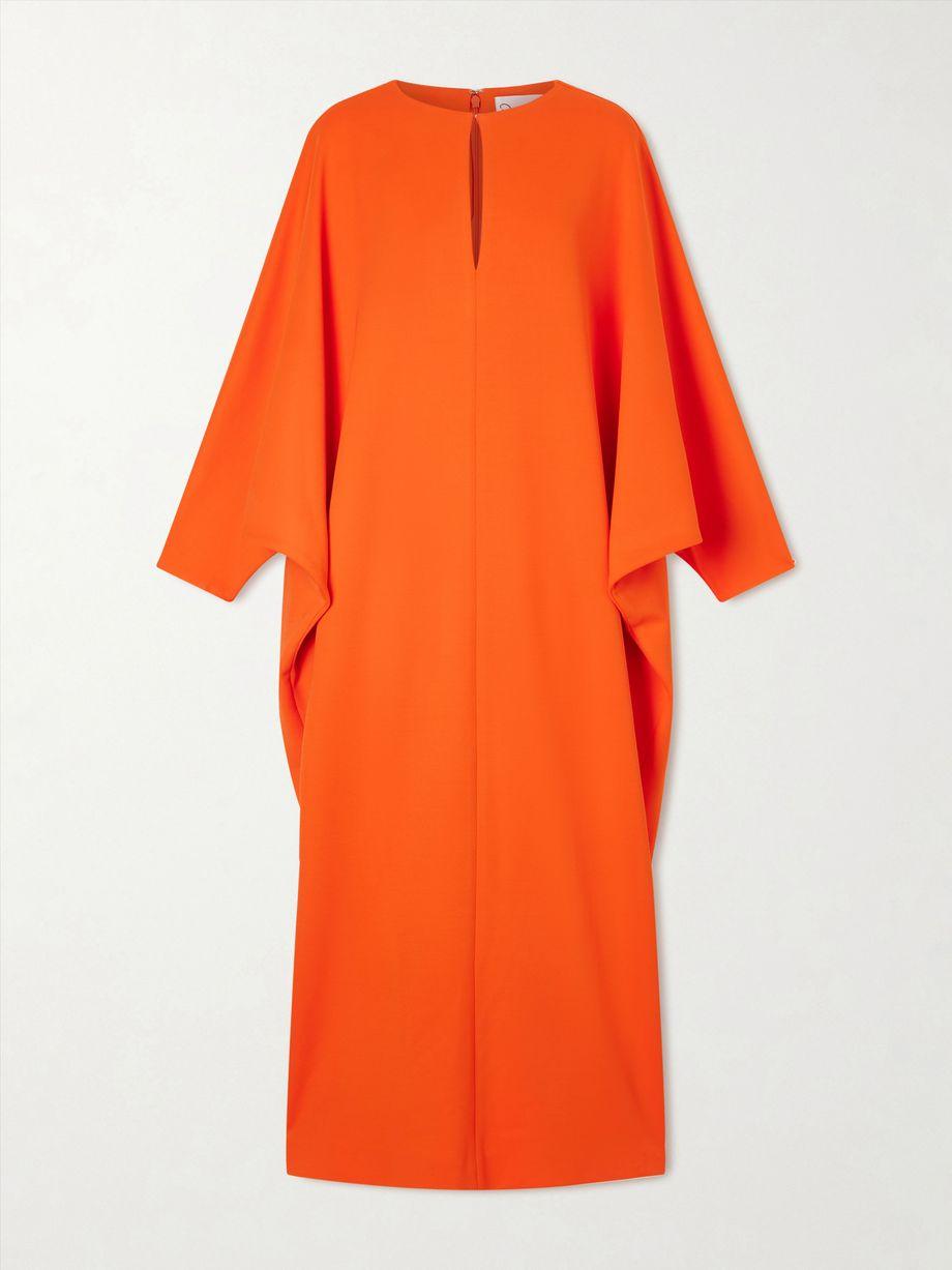 Draped crepe gown by OSCAR DE LA RENTA