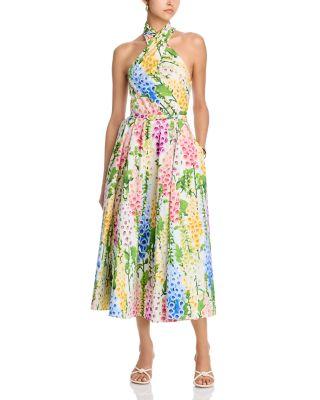 Halter Poplin Dress by OSCAR DE LA RENTA
