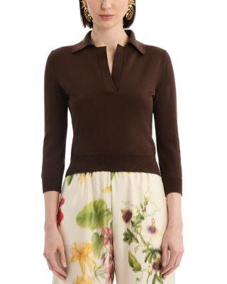 Knit Wool Top by OSCAR DE LA RENTA