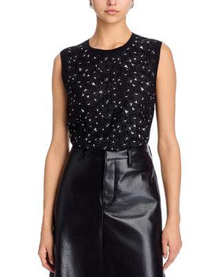 Lace Knit Top by OSCAR DE LA RENTA
