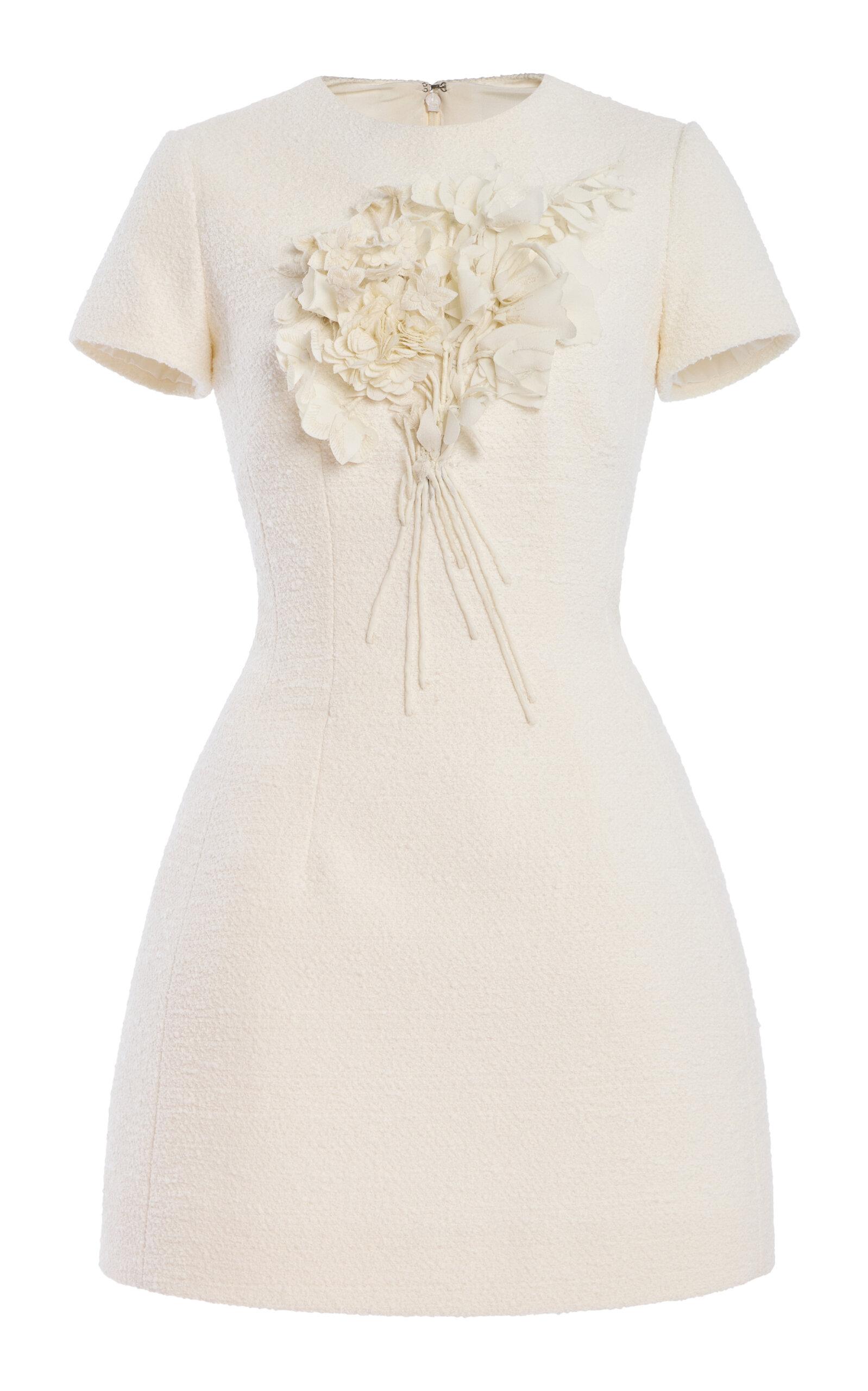 Oscar de la Renta 3D-Bouquet Tweed Mini Dress - Moda Operandi by OSCAR DE LA RENTA