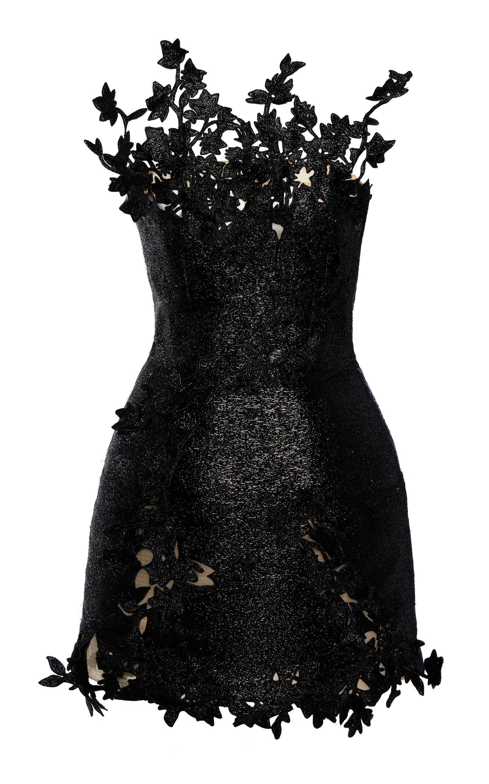 Oscar de la Renta - Embroidered Threadwork Mini Dress - Black - - Moda Operandi by OSCAR DE LA RENTA Oscar de la Renta - Embroidered Threadwork Mini Dress - Black - - Moda Operandi by OSCAR DE LA RENTA