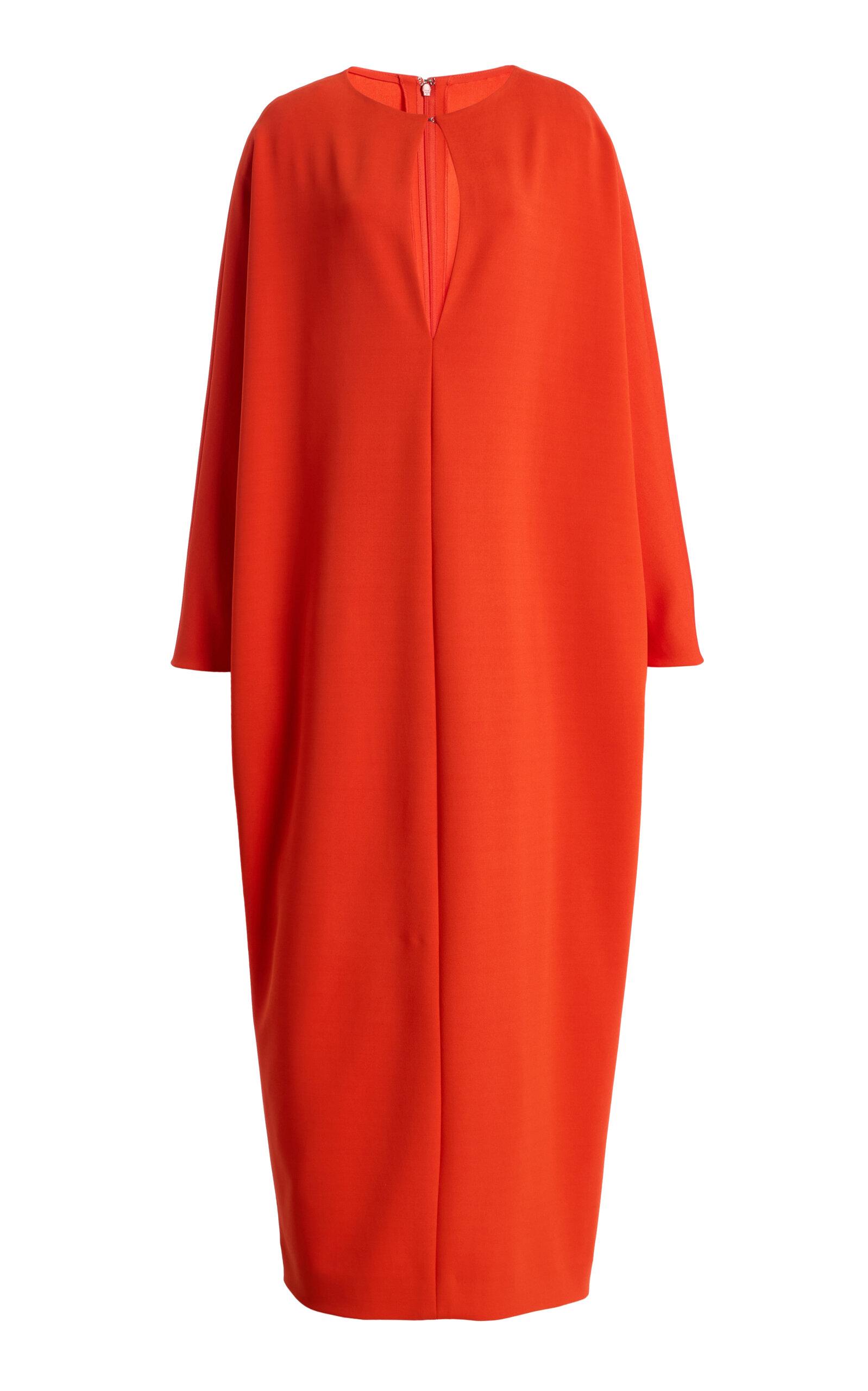 Oscar de la Renta Keyhole Satin-Crepe Caftan Maxi Dress - Moda Operandi by OSCAR DE LA RENTA