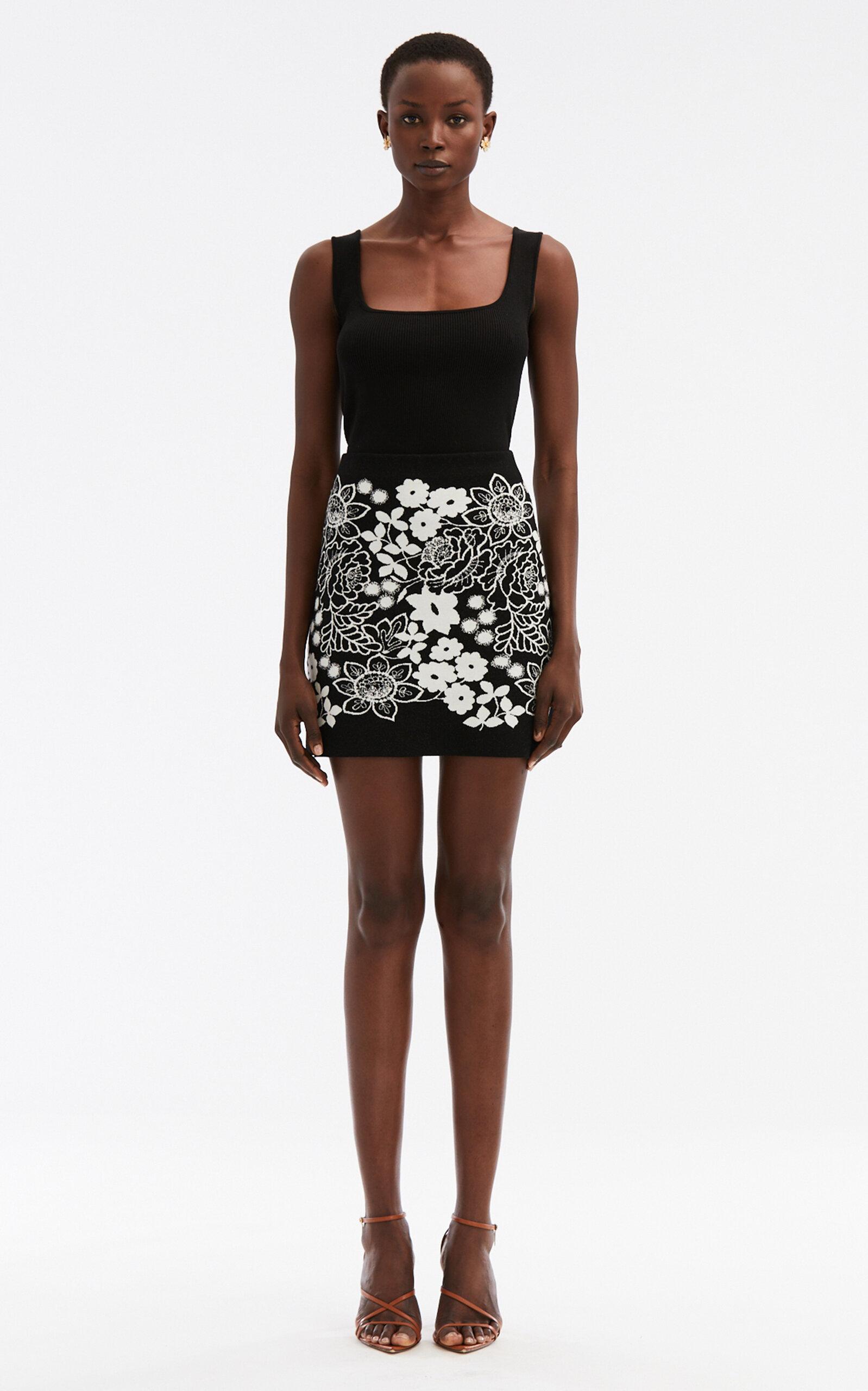 Oscar de la Renta Mixed Botanical Jacquard Minikirt - Moda Operandi by OSCAR DE LA RENTA