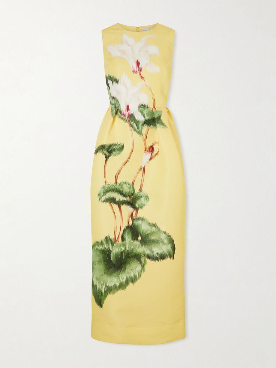 Printed faille gown by OSCAR DE LA RENTA