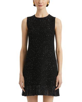 Textured Tweed Mini Dress by OSCAR DE LA RENTA