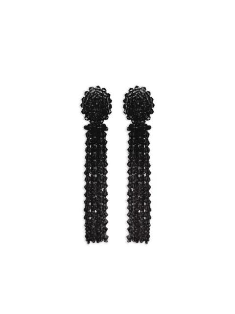 bead-embellished tassel earrings by OSCAR DE LA RENTA