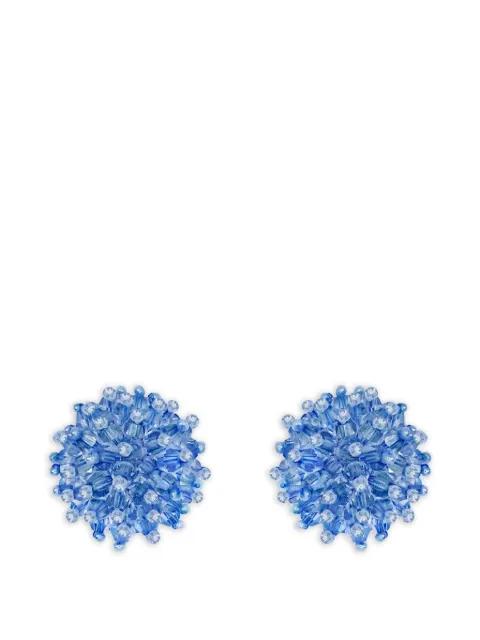 beaded cluster earrings by OSCAR DE LA RENTA