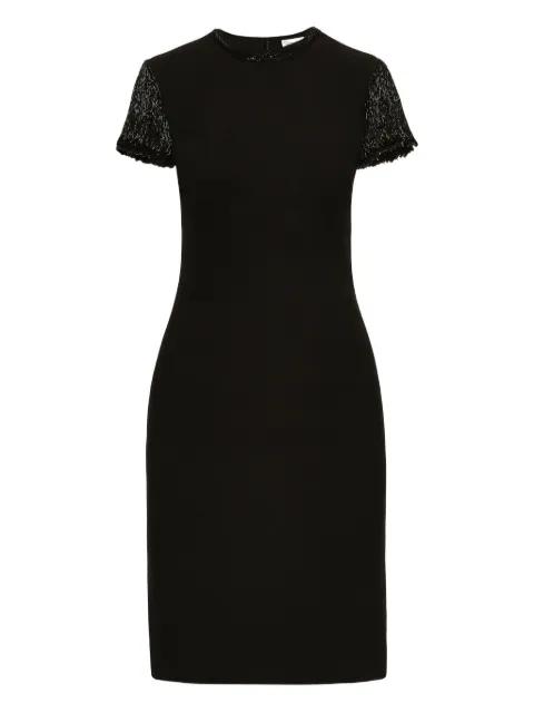 bugle bead-embellished dress by OSCAR DE LA RENTA
