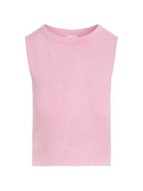 cropped wool tank top by OSCAR DE LA RENTA