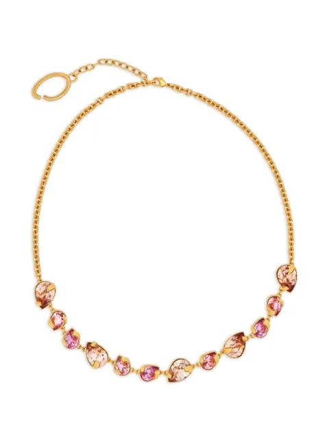 crystal-embellished chain necklace by OSCAR DE LA RENTA