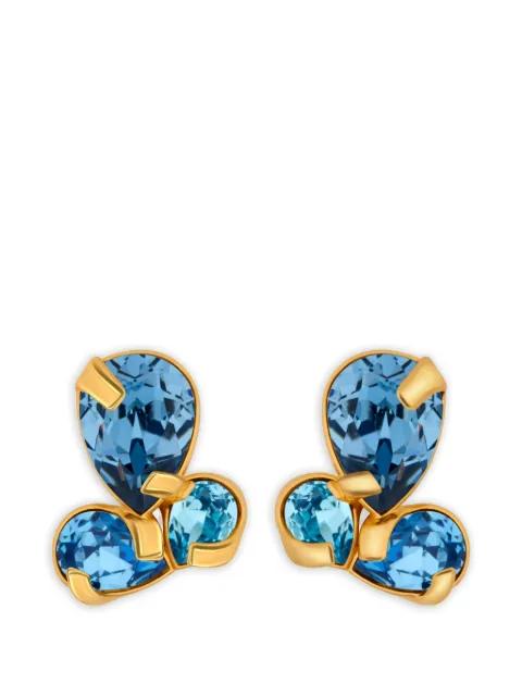 crystal-embellished earrings by OSCAR DE LA RENTA