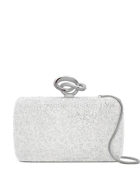 crystal-embellishment clutch bag by OSCAR DE LA RENTA
