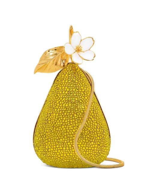 crystal-embellishment clutch bag by OSCAR DE LA RENTA