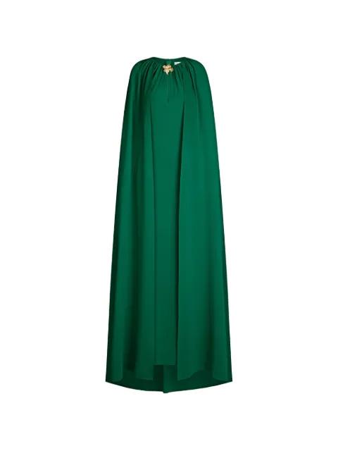 cyclamen-detail maxi dress by OSCAR DE LA RENTA