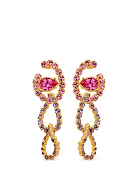 embellished earrings by OSCAR DE LA RENTA
