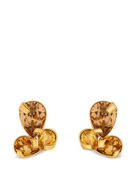embellished earrings by OSCAR DE LA RENTA
