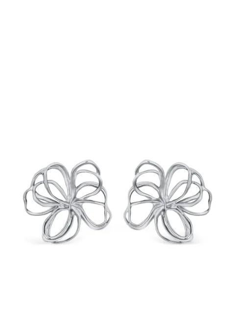 floral drop earrings by OSCAR DE LA RENTA