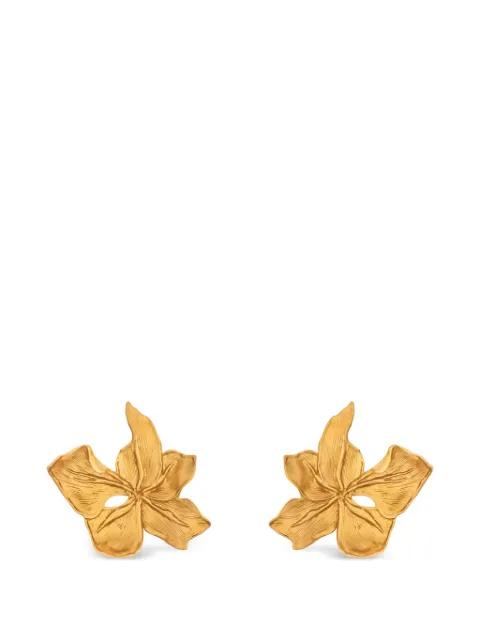 floral earrings by OSCAR DE LA RENTA