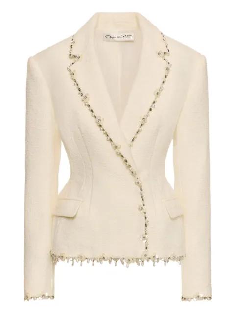 floral-embellished jacket by OSCAR DE LA RENTA