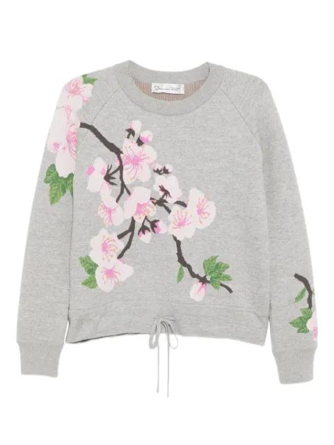 graphic print sweatshirt by OSCAR DE LA RENTA