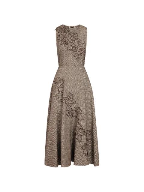 ivy threadwork cutout dress by OSCAR DE LA RENTA