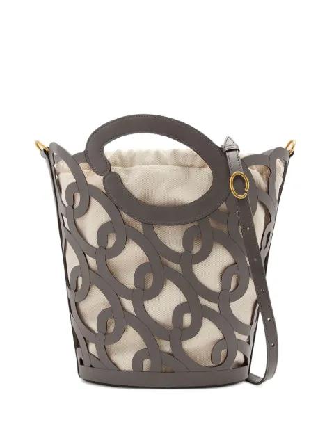 leather tote bag by OSCAR DE LA RENTA