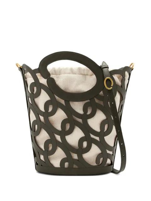 leather tote bag by OSCAR DE LA RENTA