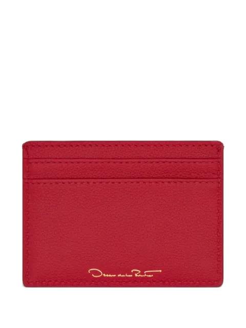 logo-detailed card holder by OSCAR DE LA RENTA