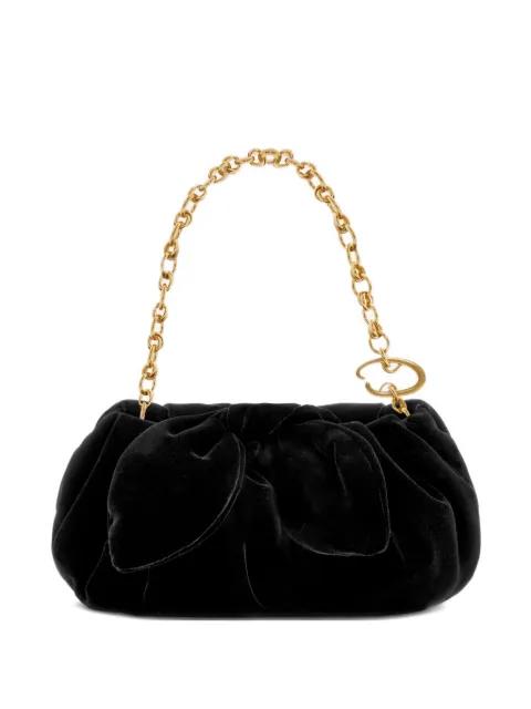 mini Velvet Bow clutch bag by OSCAR DE LA RENTA
