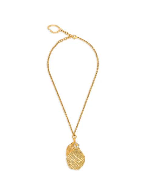 pear-embellished pendant necklace by OSCAR DE LA RENTA
