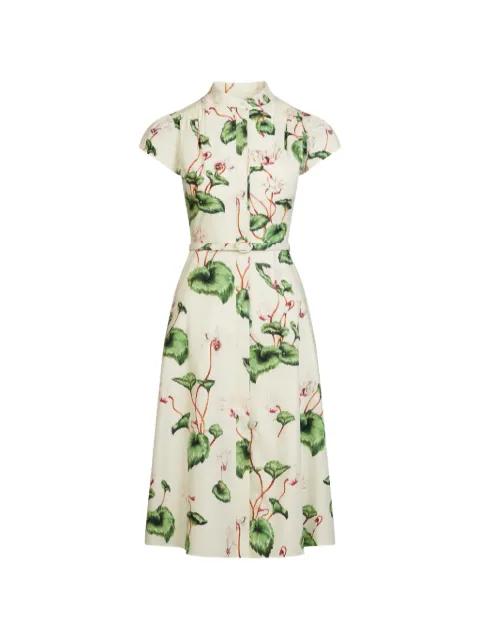 poplin midi shirt dress by OSCAR DE LA RENTA