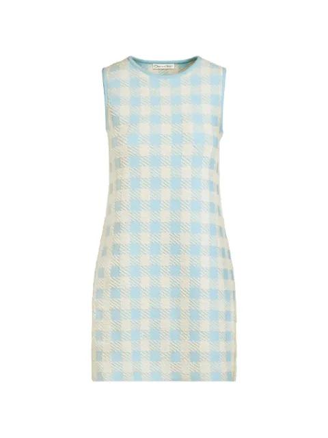 sleeveless crew-neck mini dress by OSCAR DE LA RENTA