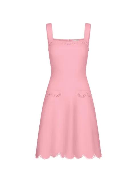 sleeveless square-neck mini dress by OSCAR DE LA RENTA