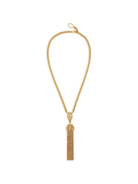 tassel pendant necklace by OSCAR DE LA RENTA