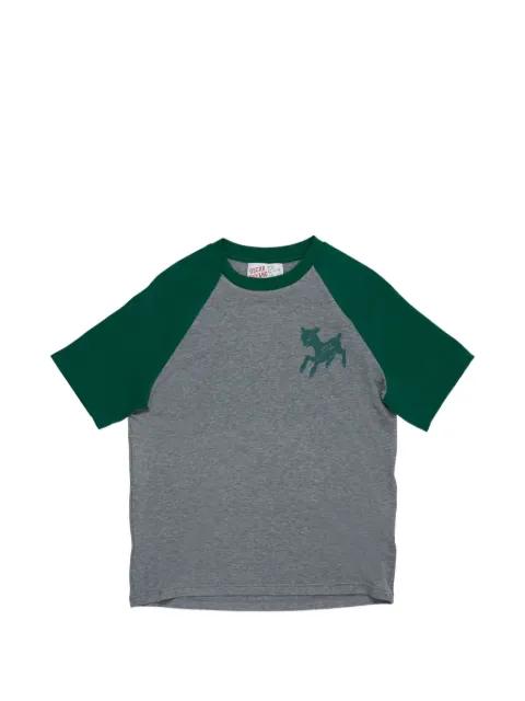 raglan-sleeve graphic-print T-shirt by OSCAR OUYANG