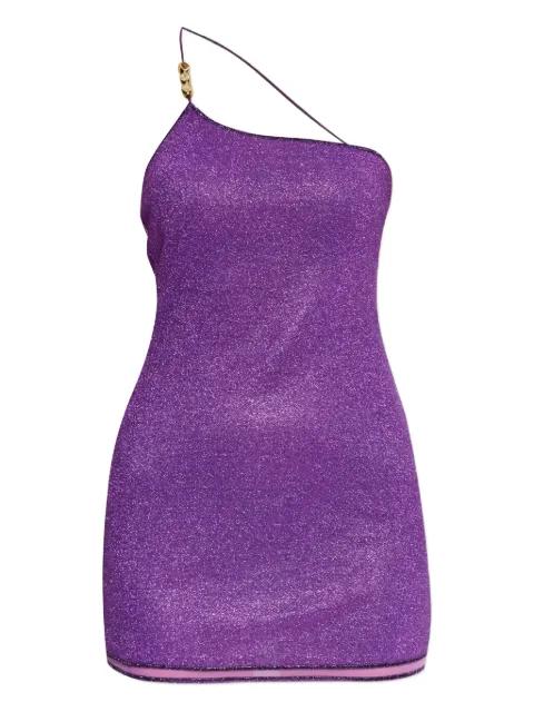 Lumière asymmetric mini dress by OSEREE
