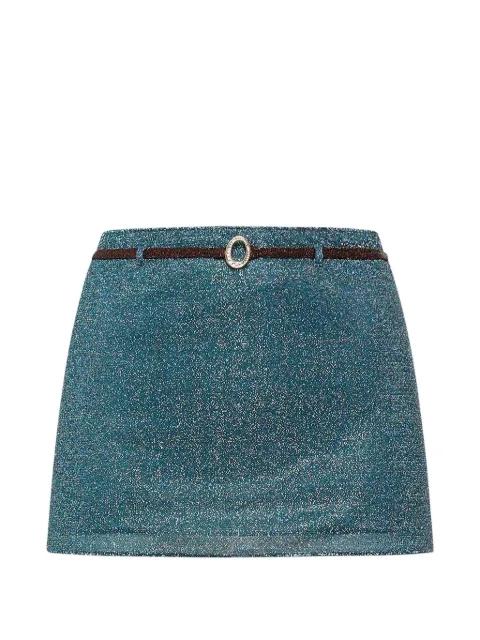 Lumière belted micro skirt by OSEREE